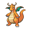 Game sprite for Dragonite 