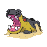 Game sprite for Hippowdon 